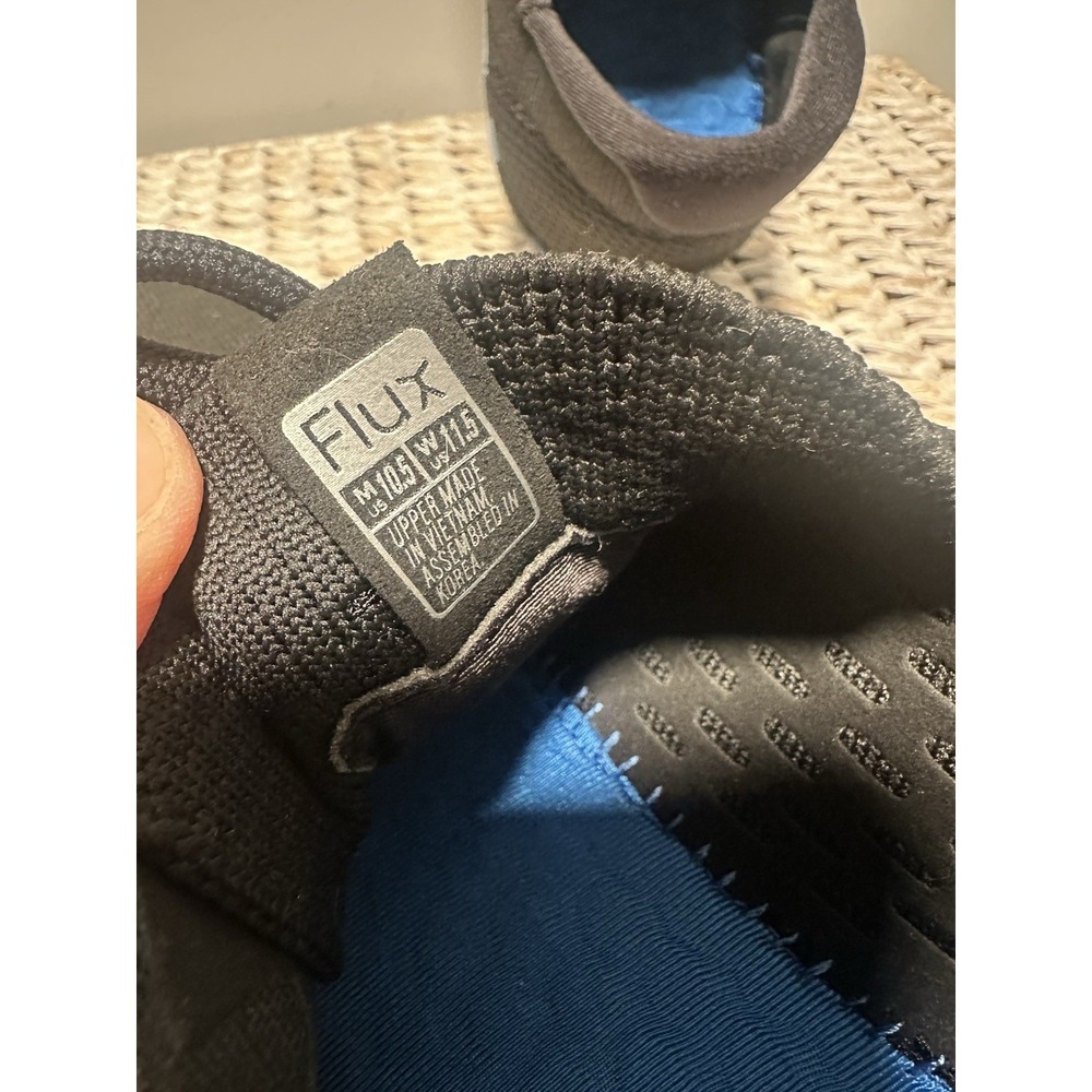 Flux Adapt Trainer Athletic Knit Shoes Sneakers Men's 10.5 Black Camo Blue EUC - Picture 10 of 10